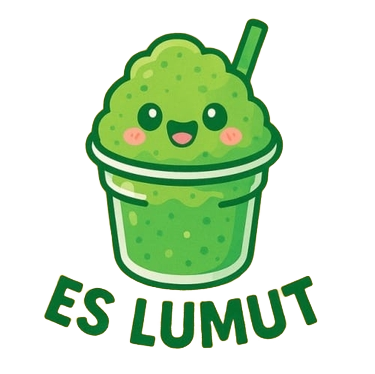 Es Lumut Imut disajikan dingin dengan es batu